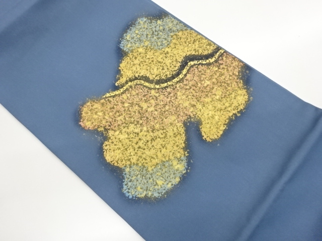JAPANESE KIMONO / ARTISTS WORK / SHIOZE GOLD-EMBOSSED KASUMI PATTERN W